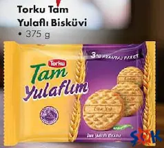 TORKU TAM YULAFLI BİSKÜVİ 375 G